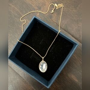 Jewelry 18k gold plated necklace with swarovski crystal elements
